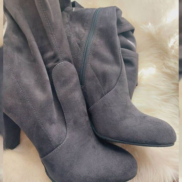 Sam Edelman Kent Over-the-Knee Gray Boots - Size 8.5 - NWOT - Picture 7 of 13
